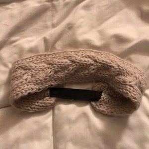 Tan knit headband  wrap